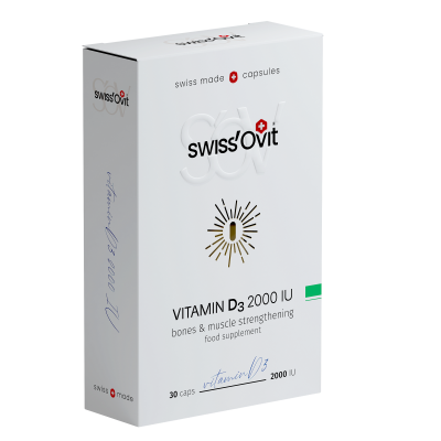 SwissOvit D3-vitamiini 50 mikrog / 2000 IU nestekapseli 30 kaps